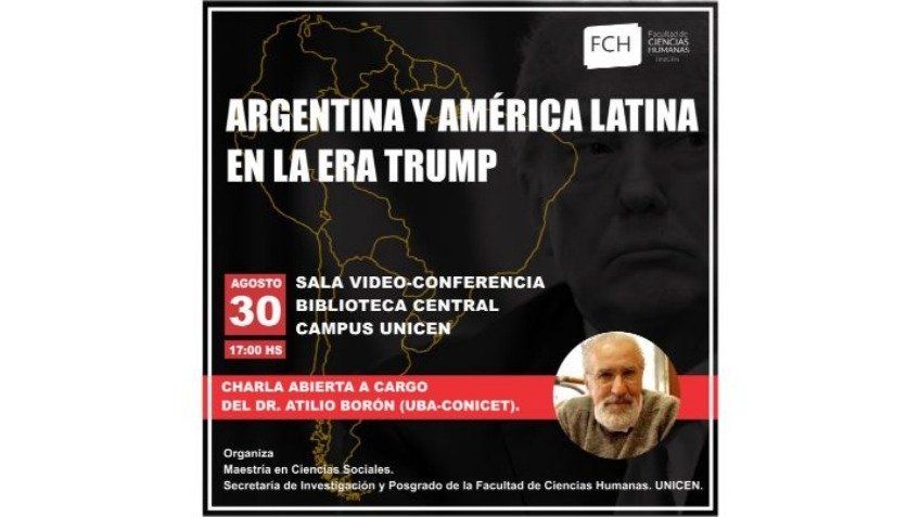Charla de Atilio Borón en la FCH-UNICEN